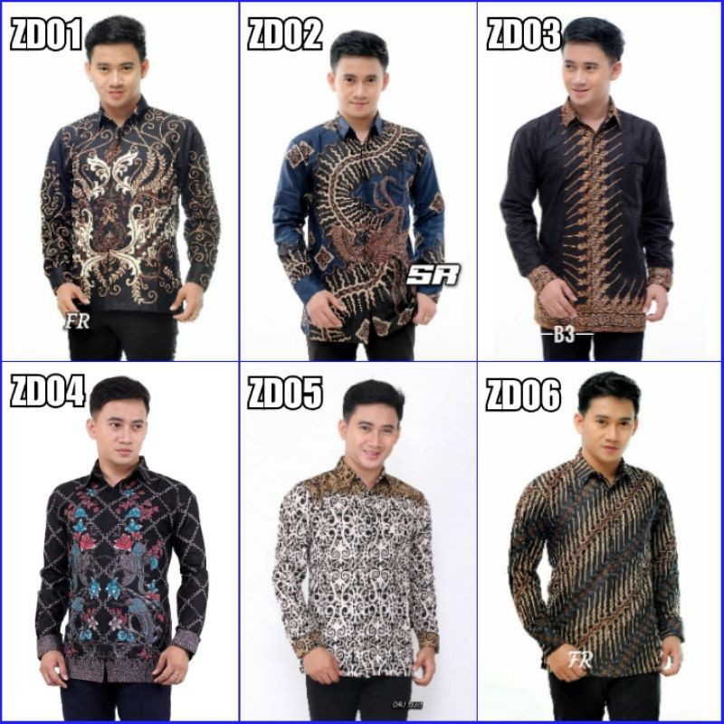 Toko Grosir Kemeja Batik Pria Lengan Panjang Size M L Xl Xxl  Bswart Batik Hrb026 Kenongo Hem Panjang Padi dXzg98IJygjAN