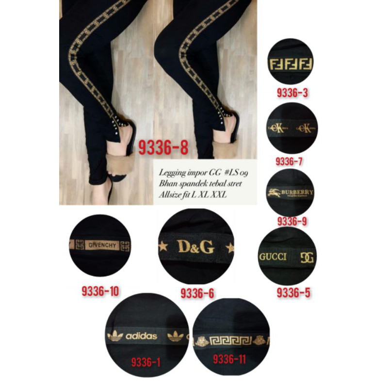 Legging zipper Sleting Mutiara Import Premium