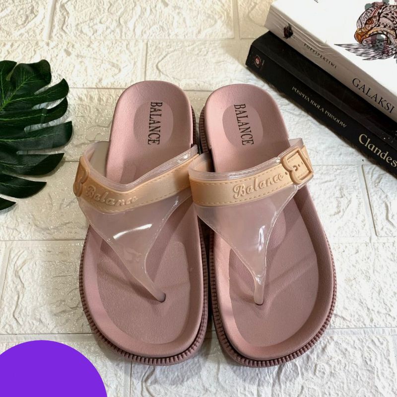 Sandal Wanita,Sandal Jepit Wanita,Sandal Balance,Sandal Karet Import Trendy,Empuk,Nyaman dan Anti Selip.