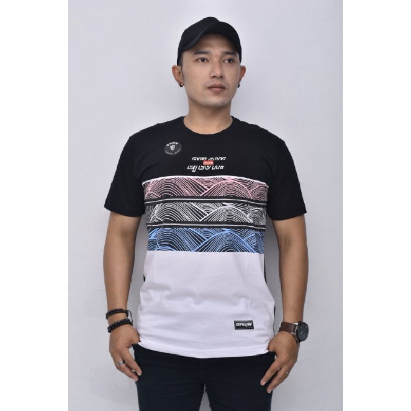 Kaos Pria D'Flow Original Stripe