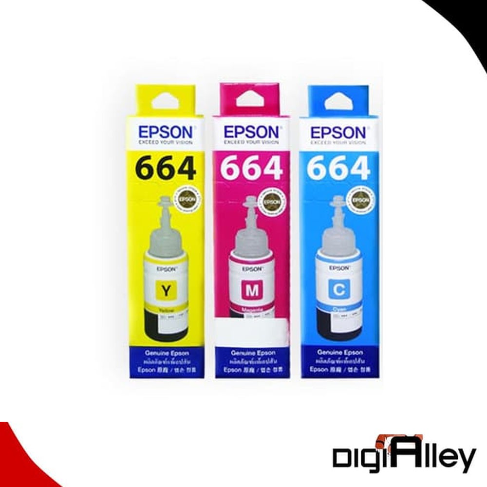 Tinta Epson 664 Original INK Bottle Tinta Printer L360 L120 L220 L380