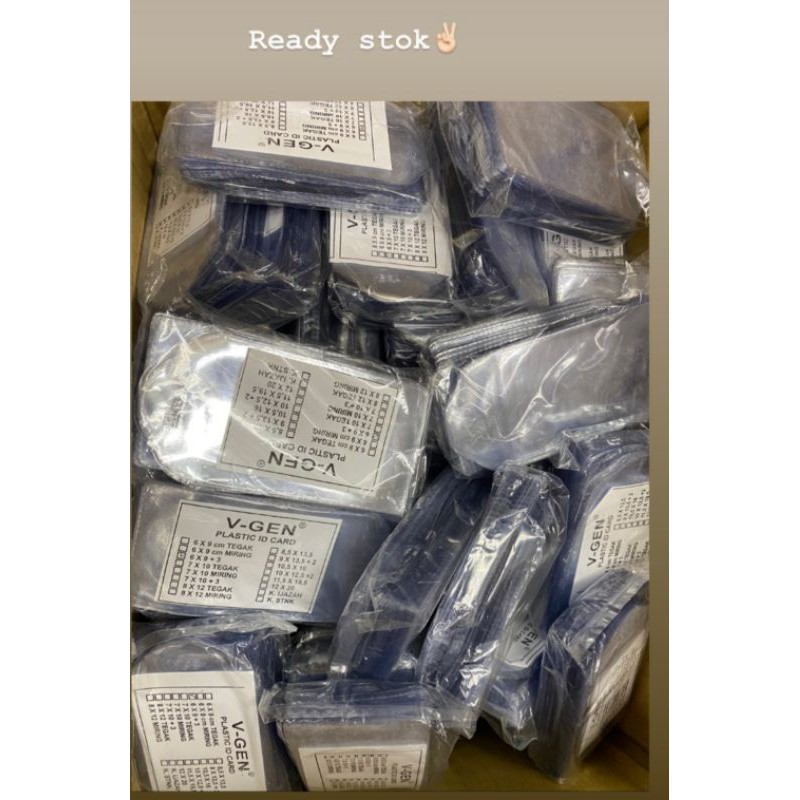 500pcs 1KG) Sampul Kartu /  Plastik / Kartu KTP / Kartu ATM/ KARTU SIM