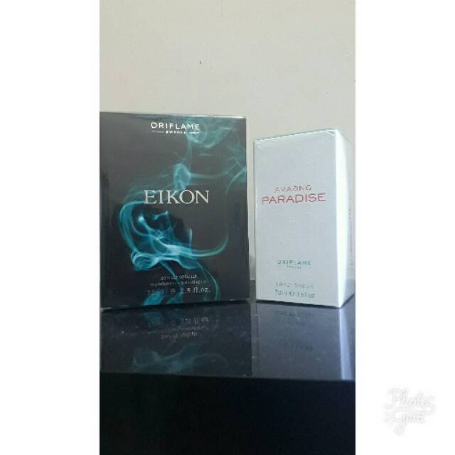 1 Set Parfum Oriflame Eikon Man & Amazing Paradise Woman