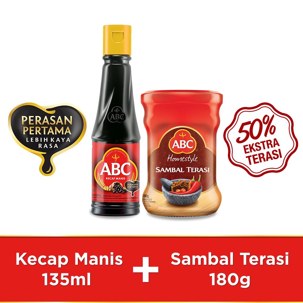 

Kecap Manis ABC 135ml & Sambal Terasi 180g - Bundling