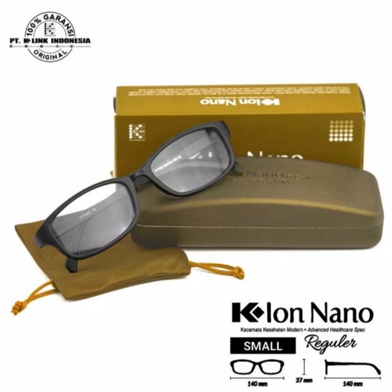 K-ION NANO REGULAR ORIGINAL K-LINK | BLACK - SMALL | FOR WOMAN | KACAMATA K ION NANO