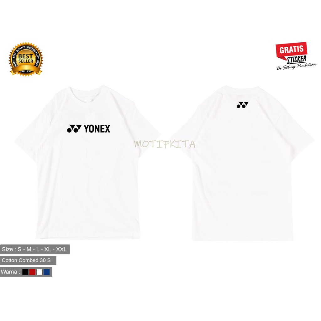 Baju Kaos YONEX BADMINTON Keren Pria Dan Wanita Distro MOTIFKITA