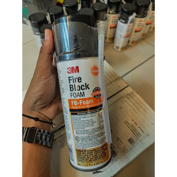 3M FIRE BLOCK FOAM ORANGE 330mili TERMURAH