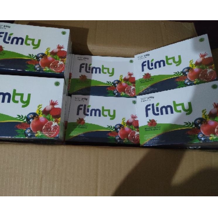 Flimty Fiber | Detox | Antidioksidan Rasa Blackcurrant/Raspberry - 1 Box isi 16 sachet