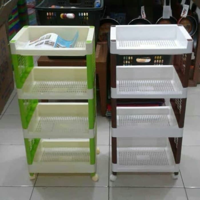 RAK PLASTIK RAK SERBAGUNA YOYO SUSUN 4 rak multifungsi Serbaguna