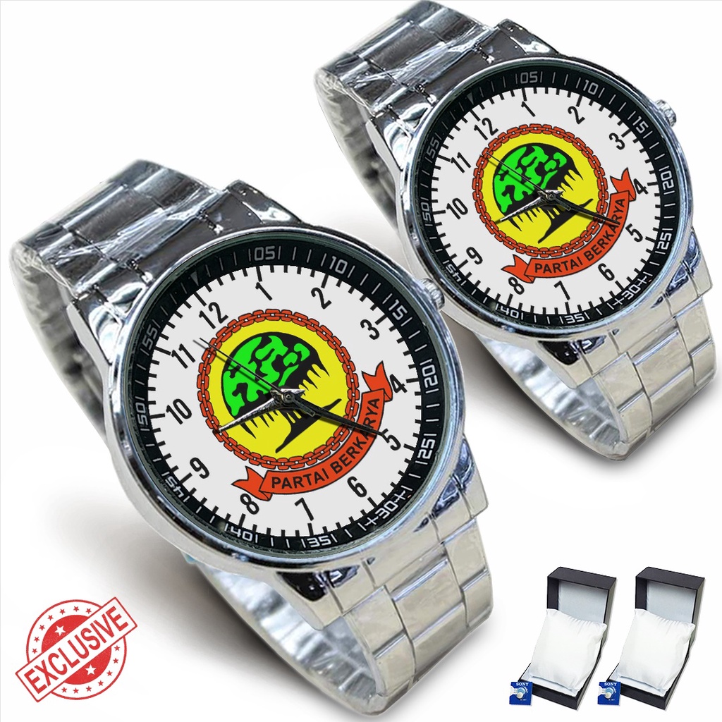 Jam Tangan Rantai Couple PARTAI BERKARYA (Nice)