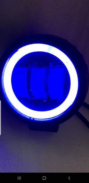 Lampu Tembak Daymaker 3 led Dengan senja Ring Nyala