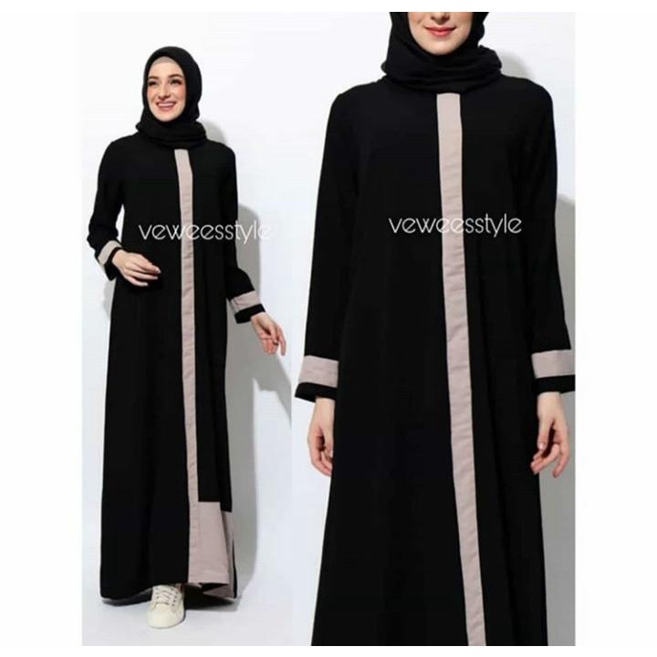 Best seller-dress polos-dress hitam-murah gamis bordir turkey-jubah bordir turkey- busana muslim - abaya bordir remaja terbaru-abaya bordir arab kekinian-abaya bordir turki terbaru-motif bordir maudi (BR77)