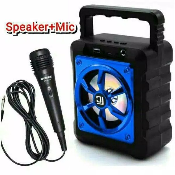 SPEAKER KARAOKE WIRELES/SPEAKER BLUETOOTH KARAOKE BT F-1914 FREE MICROPHONE PLAY USB/BT/AUX/TF CARD-XJ