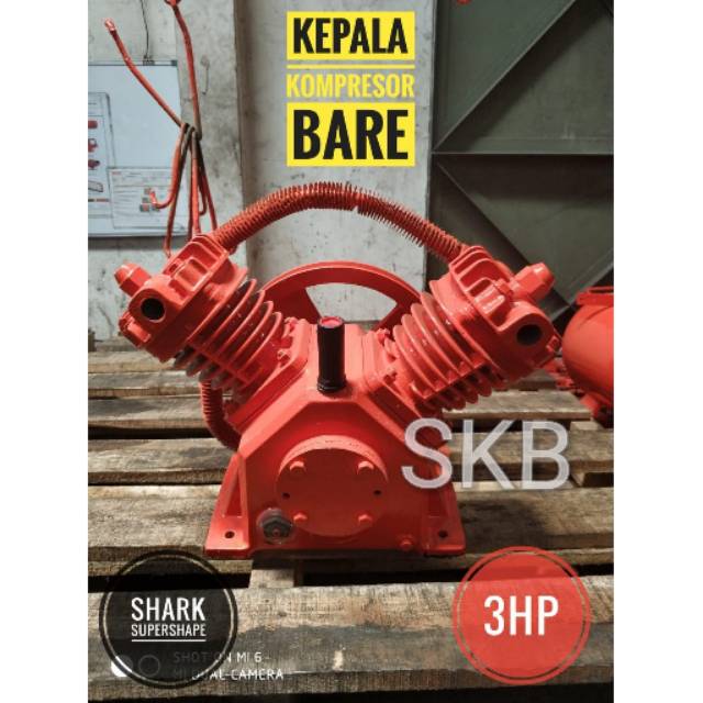 Kepala kompresor/Bare 3hp Shark Fetch Supershape