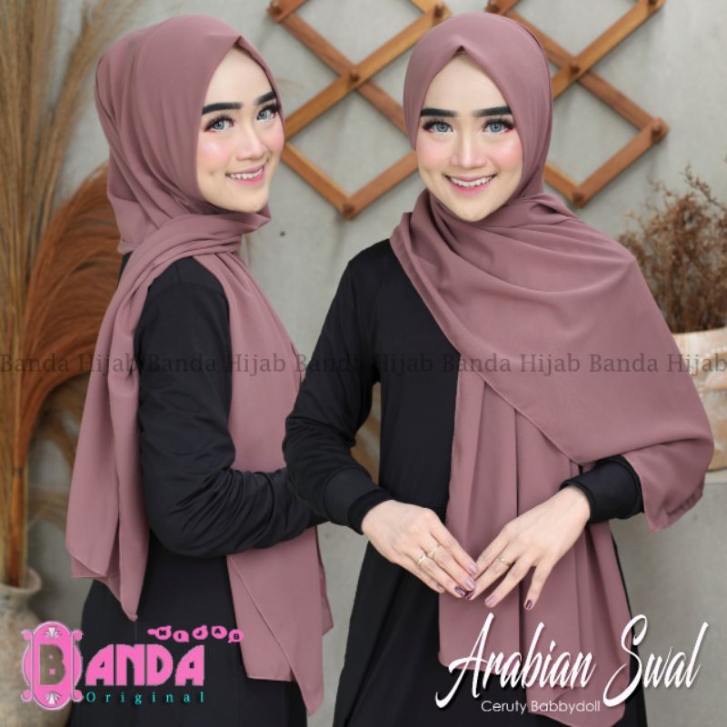 Jilbab Pashmina Instan Arabian Swal Original Banda-3
