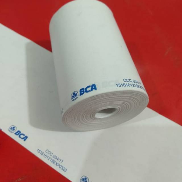 

Kertas kasir thermal logo BCA Uk 57x40mm
