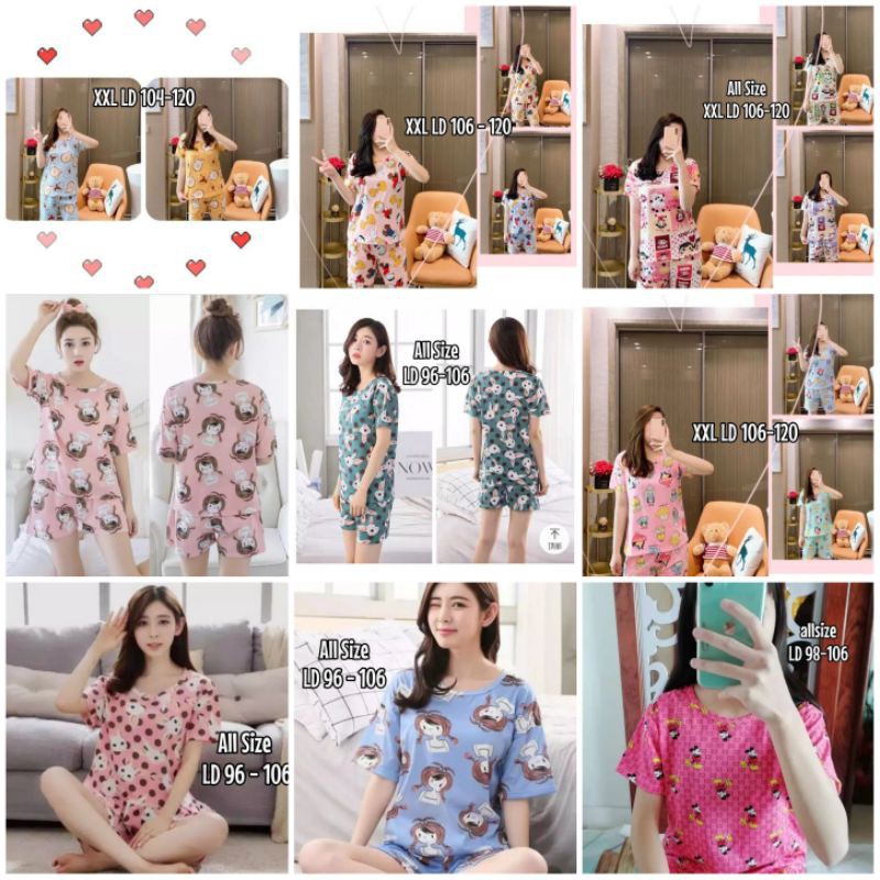 Baju tidur import/fashion wanita/set piyama wanita murah CO3-D