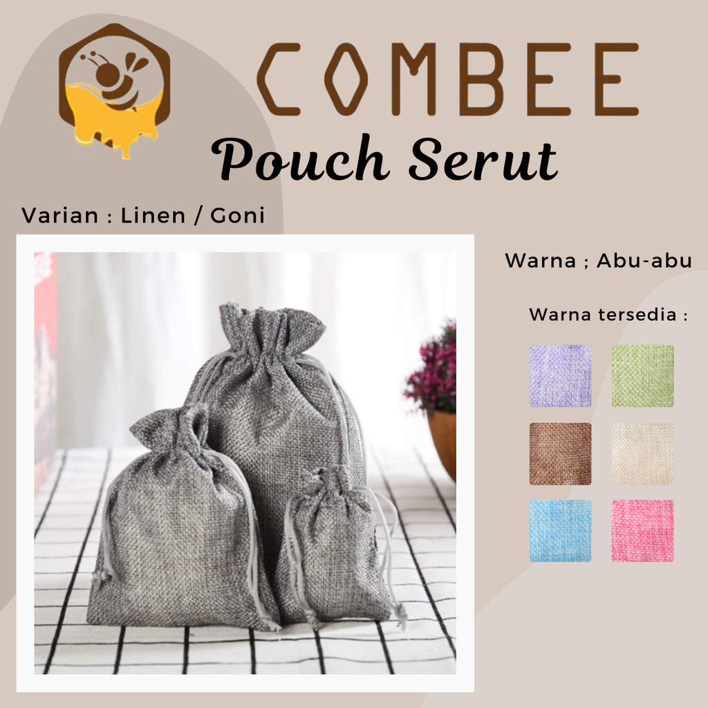 Pouch Serut Goni / Serbaguna / Souvenir / Warna-warni