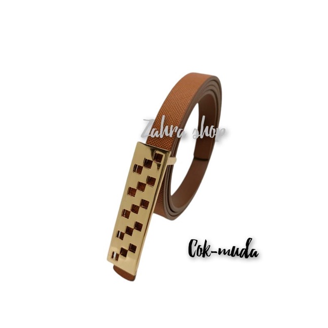 IKAT PINGGANG BELT DRESS WANITA BELT KECIL FASHION KOREA GOLD 016