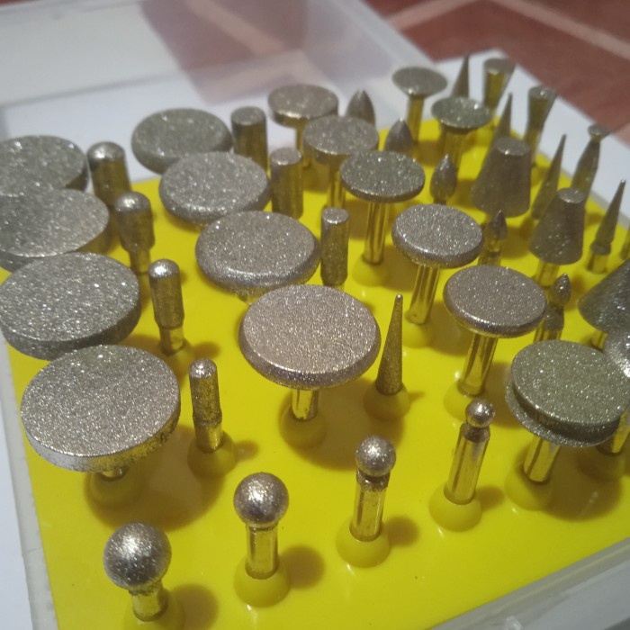 NQT | Mata Bor Set Intan Ukir mata Gerinda mini Set 50 Pcs lengkap murah(YM)