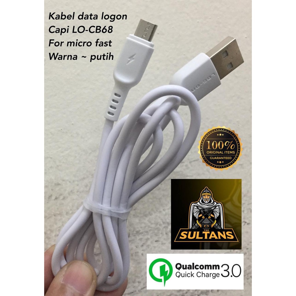 KABEL DATA MICRO NEW LOG-ON KABEL DATA CAPI 1M LO-CB68 2.1A