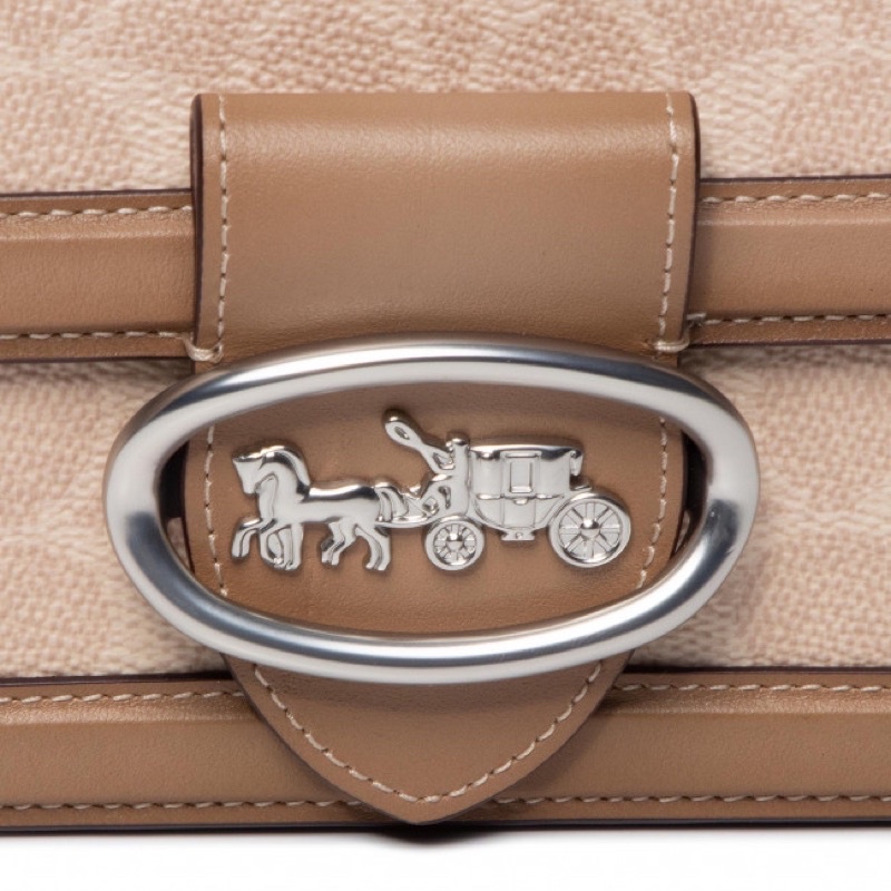 Coach Riley Top Handle 22 Taupe (73937)