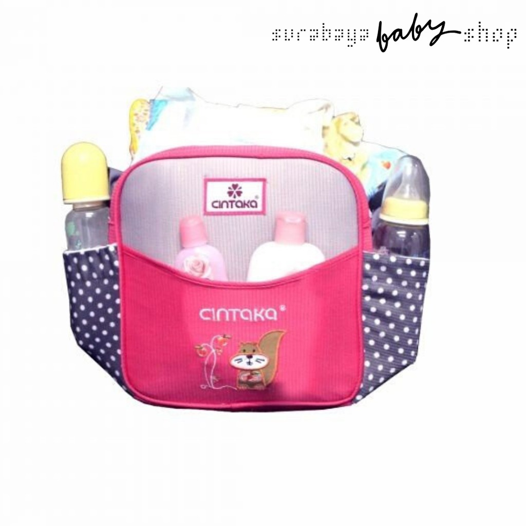 TAS BAYI KECIL SAKU BORDIR POLKADOT CINTAKA TCT1651