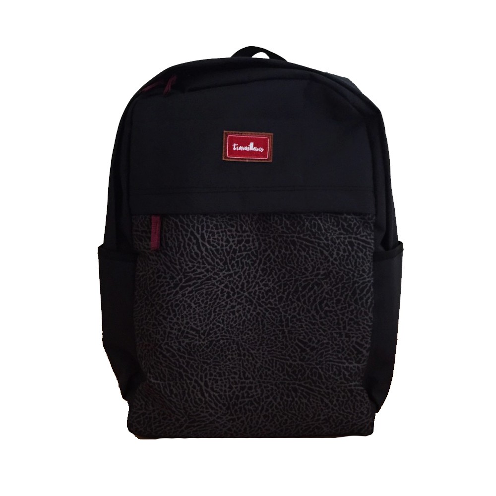 Travailleurs Scholar Dark Crack [ Backpack / Daypack / Tas Ransel Laptop WANITA & PRIA ORIGINAL ]