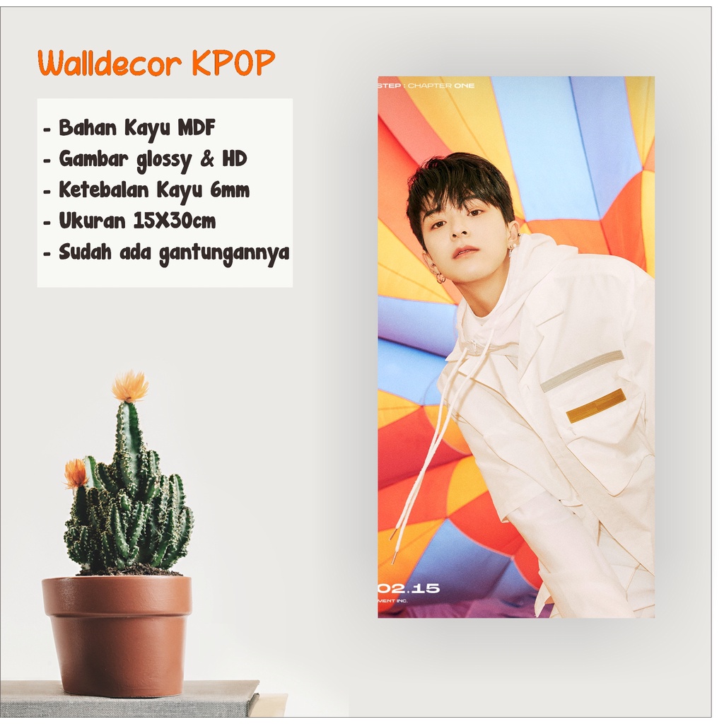 WALLDECOR TREASURE ASAHI UKURAN 15X30 CM WALL DECOR POSTER KAYU HIASAN DINDING KPOP