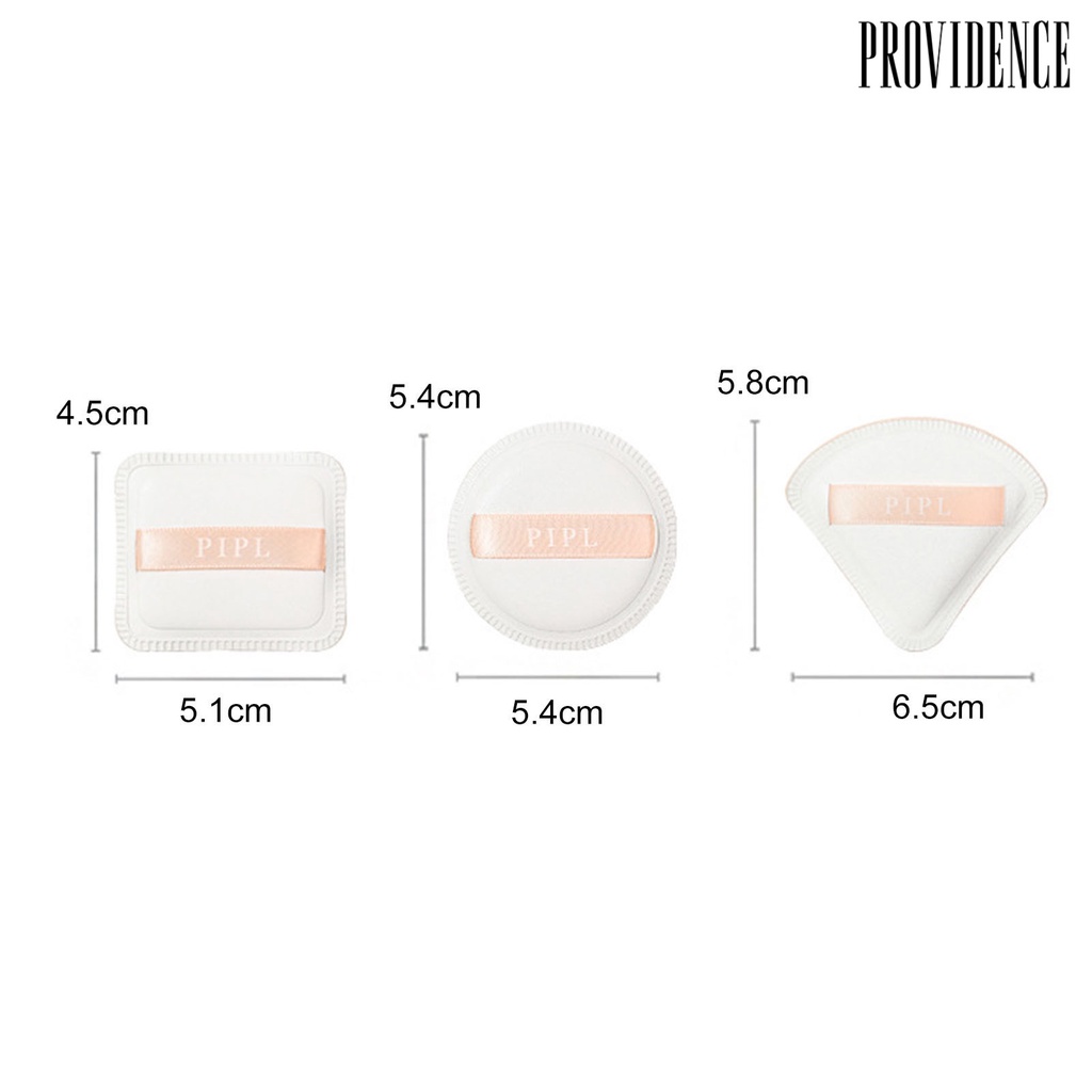 Providence 3pcs / Set Spons Puff Foundation Cair / Bedak / Kosmetik / Makeup Lembut Breathable Portable