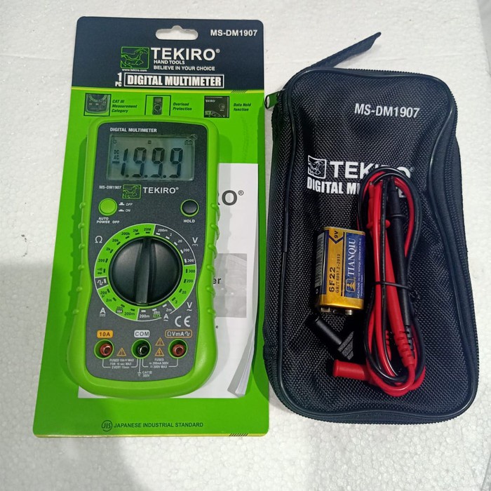 TEKIRO DIGITAL MULTIMETER Tekiro Multimeter Digital MS-DM1907 ALAT TEST UKUR TESTER PENGUKUR LISTRIK