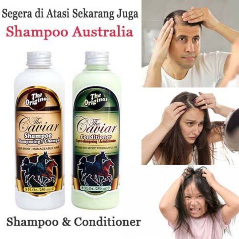 Caviar Shampo Conditioner Kuda ada Barcode Original bisa ditrack - Shampoo The Caviar