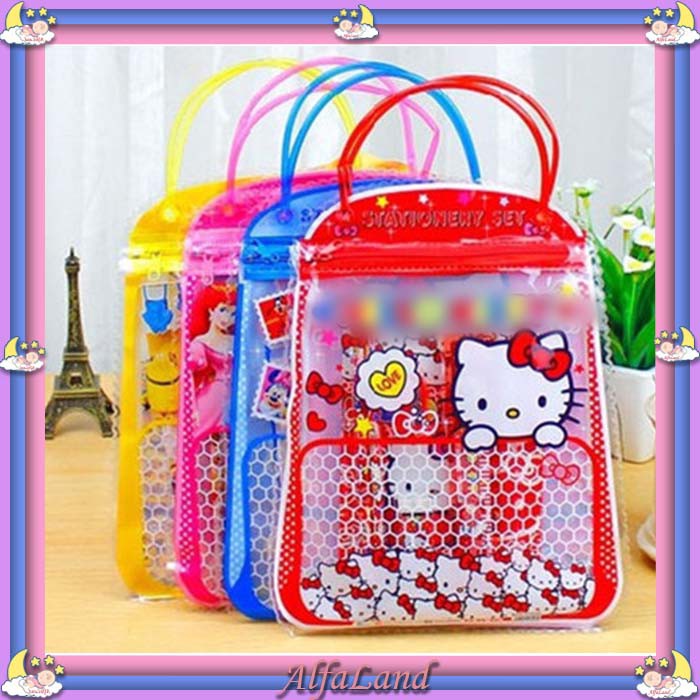 [1KG 16PCS] ALFALAND STATIONARY SET FREE BAG / SET ALAT TULIS ANAK