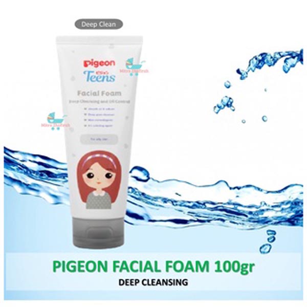 [SABUN WAJAH BERJERAWAT &amp; BERMINYAK]  Pigeon Teens Facial Foam Deep Cleansing &amp; Oil Control 40gr | 100gr_Cerianti