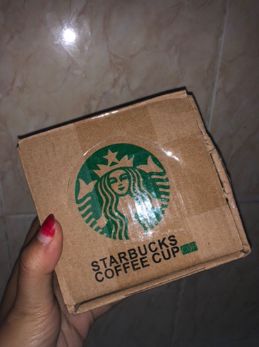 Cangkir Keramik Starbucks Gift Set Ceramic Mug Starbucks Dengan Sendok ( Harga Adalah Per Buah )