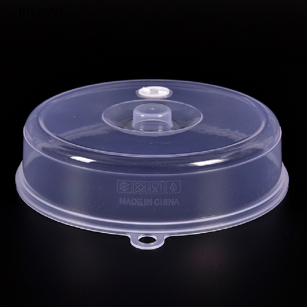 HA Clear Microwave Plate Cover Food Dish Lid Ventilated Steam Vent Kitchen Cooking ID