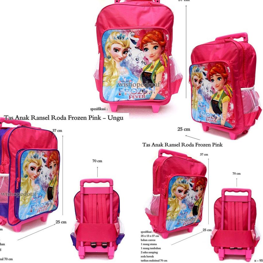 ۩ tas koper anak / ransel roda frozen ✶