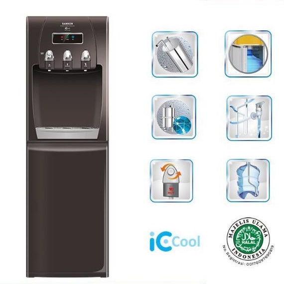 SANKEN Dispenser HWD-520iC Dispenser Galon Bawah Warna Black BEST SELLER