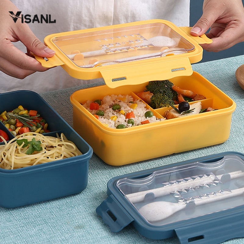 Lunch Box kotak Makan Kotak Bekal Tahan Bocor Tempat Makan Portabel Single-Layer