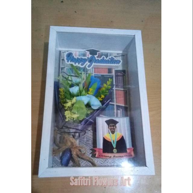 Bunga Bingkai 3D/ Special Gift/kado wisuda