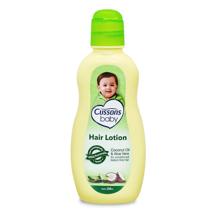 Cussons Baby Hair Lotion Coconut Oil &amp; Aloe Vera 200ml