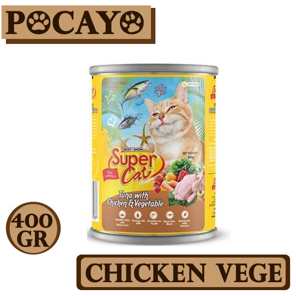 Super Cat Adult Chicken Vege 400gr