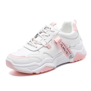 8.8 Sale COD Sepatu Sneakers Wanita Korea Wanwoo Sepatu Sneakers Tali Casual + Box-7