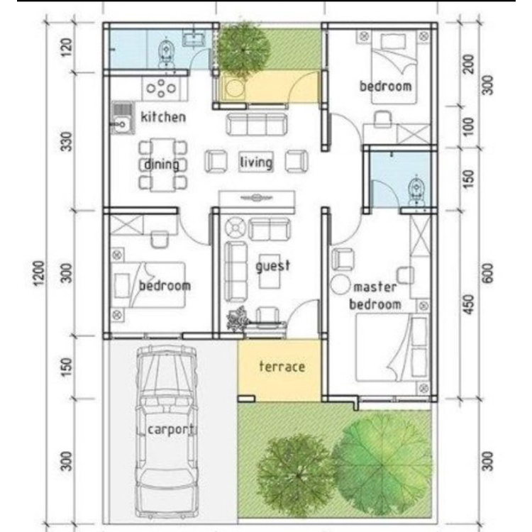 Desain Rumah 1 Lantai