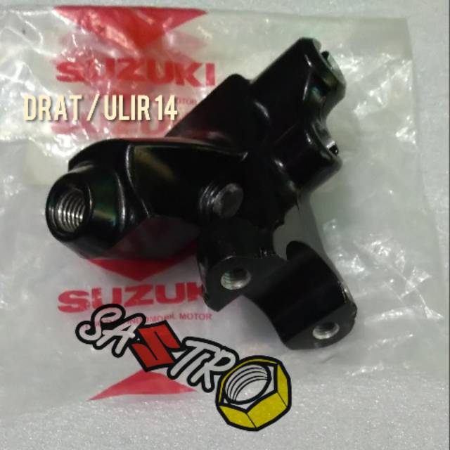 dudukan tempat handel spion drat ulir 14 kiri suzuki satria fu ficelift fu injeksi GSX bandit ori