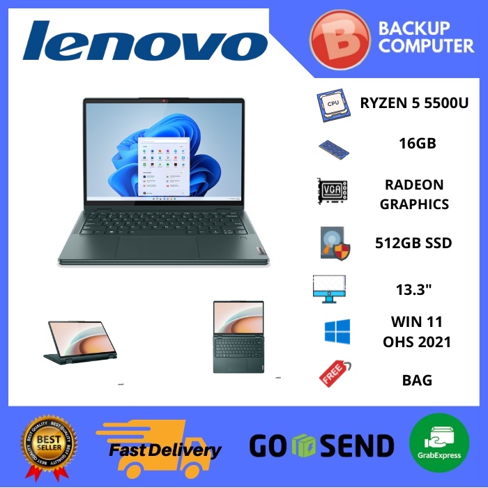 LAPTOP LENOVO YOGA 6 13ALC7 82UD000VID Ryzen 5 5500U