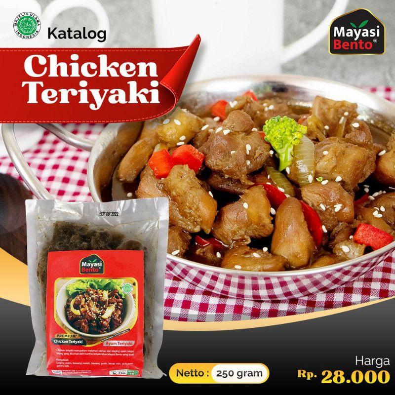 

Chicken teriyaki mayasi bento frozen food