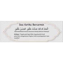STIKER DOA KETIKA BERCERMIN