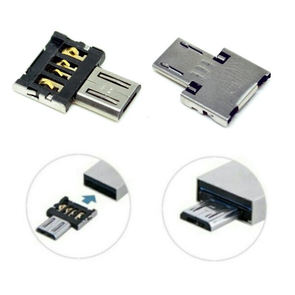 Adapter Konverter Micro USB OTG ke Mikro Adaptor Konferter Kabel DATA - Adapter Konverter USB ke Mic