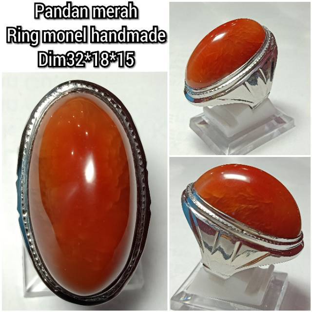 CINCIN BATU PANDAN MERAH ASLI NATURAL 05